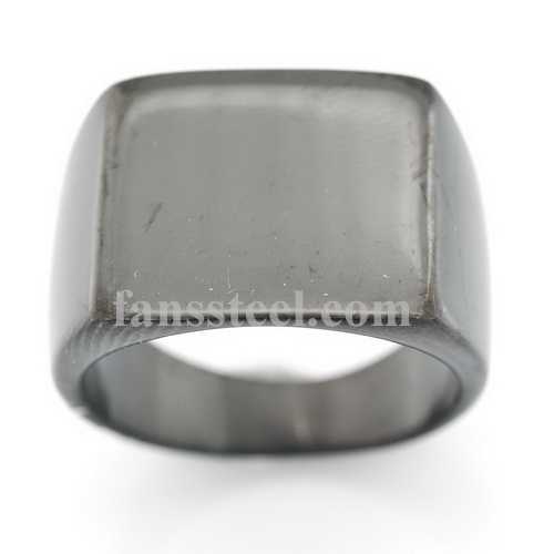 FSR05W24B engravable plain Square signet ring - Click Image to Close